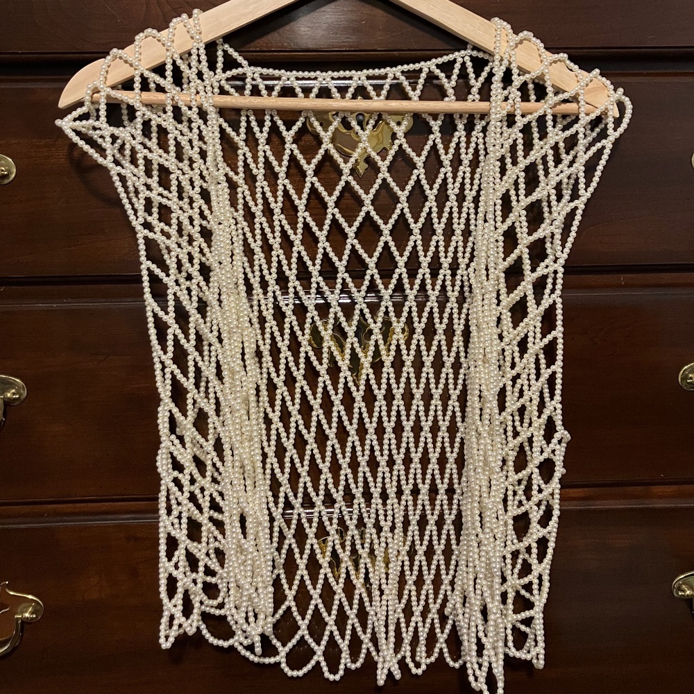 Vintage pearl vest